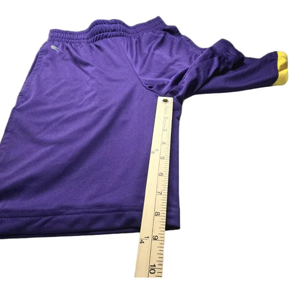 LSU Tigers Colosseum Athletic Shorts Mens M Purple NCAA Basketball Gym Training - Picture 6 of 11